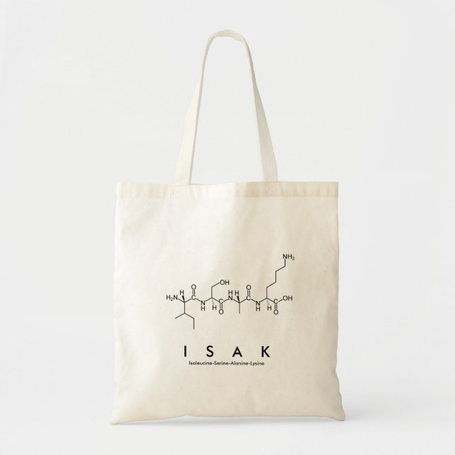 Isak peptide namn säck tygkasse (Framsidan)