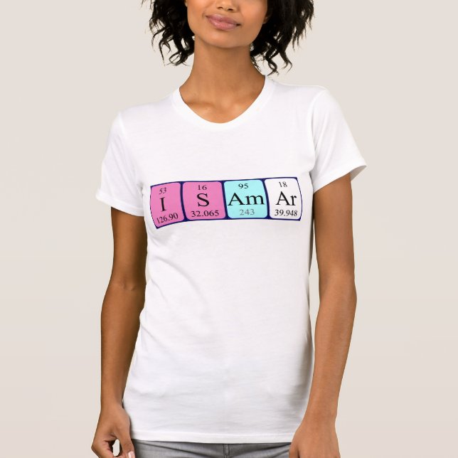 Isamar Periodisk skjorta bord namn Tee Shirt (Framsida)