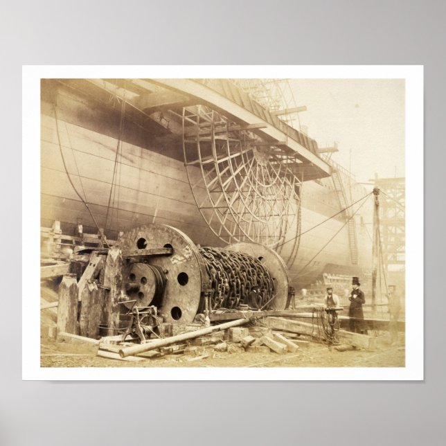 Isambard Kingdom Brunel (1806-59) bredvid "Grea Poster (Framsidan)