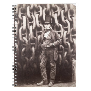 Isambard kungarike Brunel som framme står av Anteckningsbok Med Spiral