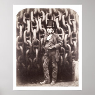 Isambard kungarike Brunel som framme står av Poster