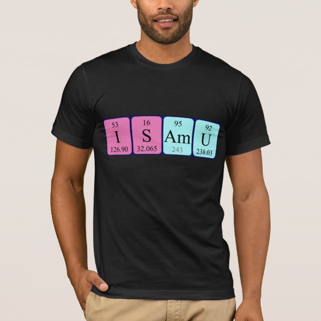 Isamu periodisk skjorta bord namn t shirt (Framsida)