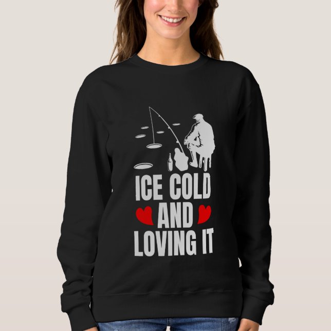 Isande Och Tycker Om Det Isfiske T Shirt (Framsida)