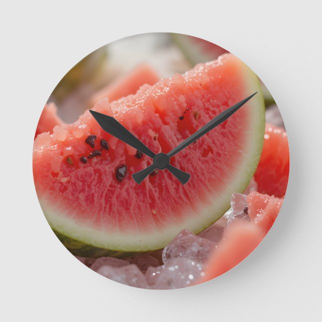 Isande sommarvibbar rund klocka (Framsida)