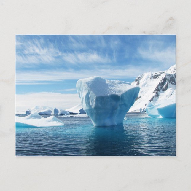 isberg-404966 isberg antarctica polar blue ice s vykort (Framsida)