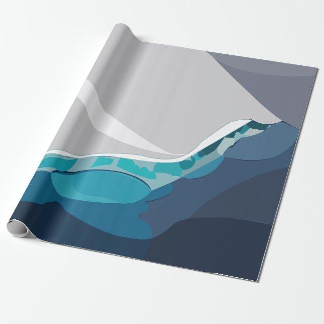 Isberg Hav  Presentpapper (Utrullad)