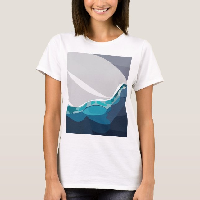 Isberg Hav  T Shirt (Framsida)