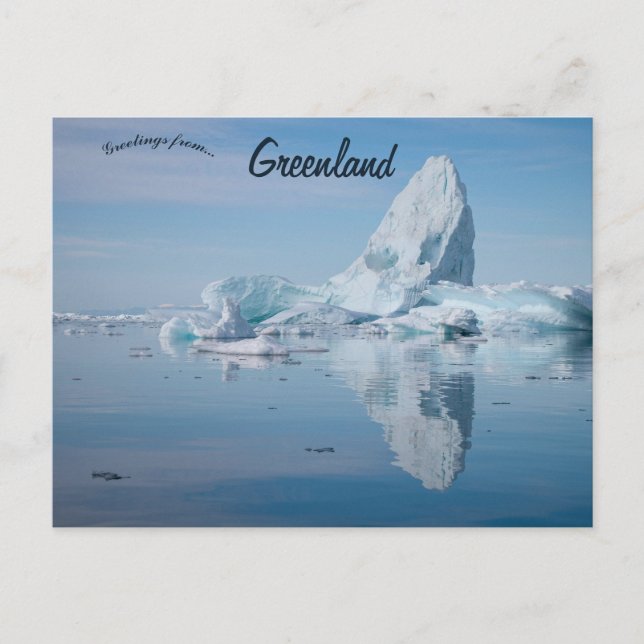 Isberg i Ilulissat Grönland Vykort (Framsida)