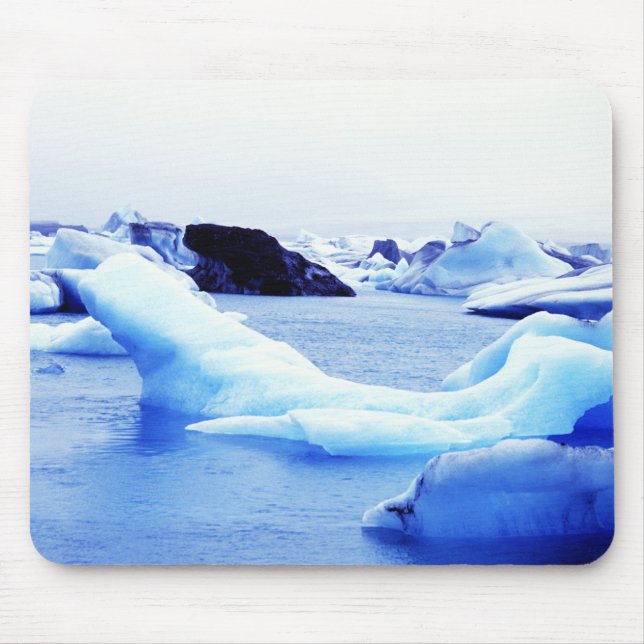 Isberg i Jokulsarlon-lagunen Musmatta (Framsidan)