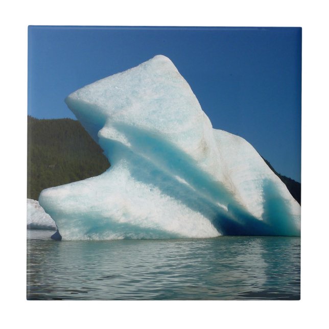Isberg på Mendenhall Lake i Alaska Kakelplatta (Framsidan)
