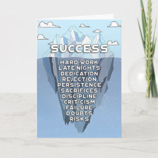 Isberget Framgångsberget Motivations Citat Kort