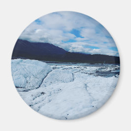 Isbergsscen med molnig himmel magnet