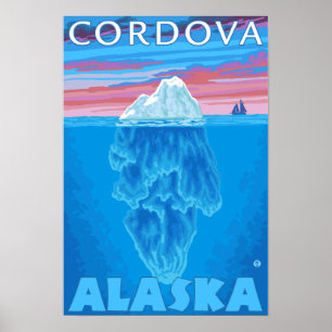 Isbergtvärsnitt - Cordova, Alaska Poster