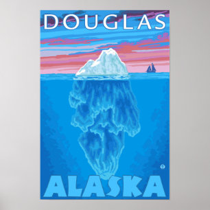 Isbergtvärsnitt - Douglas, Alaska Poster