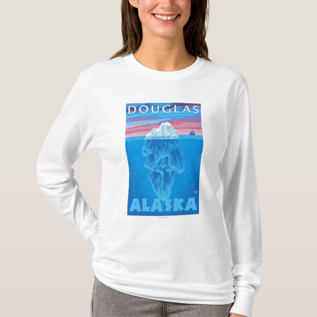 Isbergtvärsnitt - Douglas, Alaska Tee (Framsida)