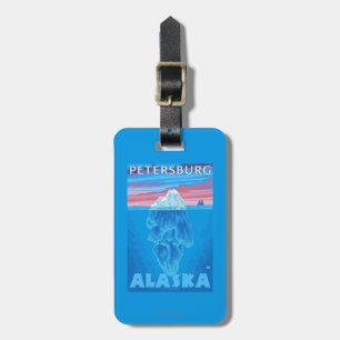 Isbergtvärsnitt - Petersburg, Alaska Bagagebricka