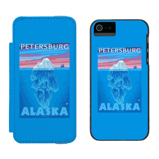 Isbergtvärsnitt - Petersburg, Alaska Incipio iPhone Wallet Skal (Sida vid Sida)