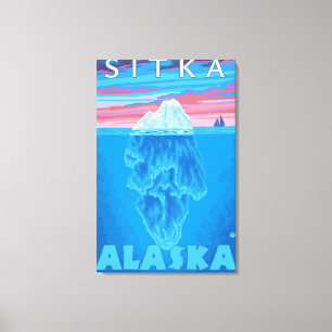Isbergtvärsnitt - Sitka, Alaska Canvastryck