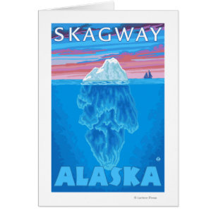 Isbergtvärsnitt - Skagway, Alaska Hälsningskort