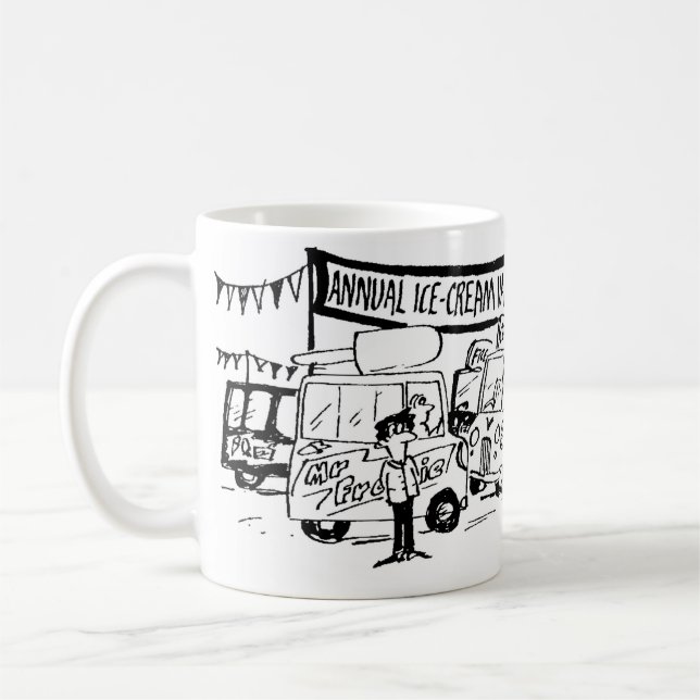 Isbilvagnsmästerskap Cartoon Kaffemugg (Vänster)