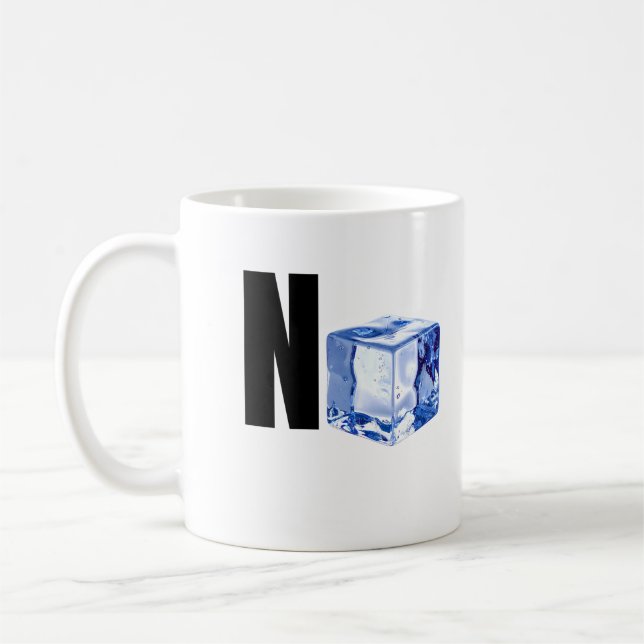 Isbit Minimalistisk Cool Rollig Design Kaffemugg (Vänster)