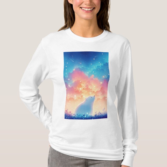 Isbjörn dagdrömmer t shirt (Framsida)