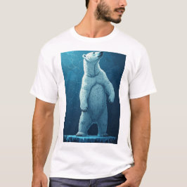 Isbjörn Gjord Av Isflak Står Hög I Arktis T Shirt