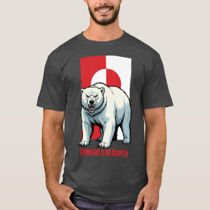 Isbjörn Grönland är inte amerikansk T Shirt