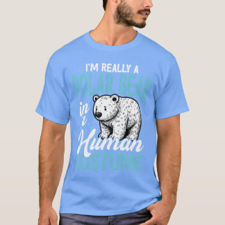 Isbjörn i människo dräkt Roligt present T Shirt