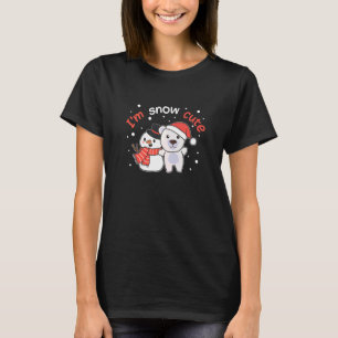 Isbjörn Jag är snö söt snöman snö pun T Shirt