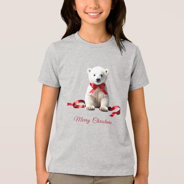 Isbjörn julhelg t shirt (Framsida)