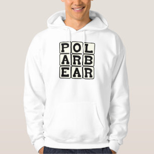 Isbjörn, kungen av kölden sweatshirt med luva