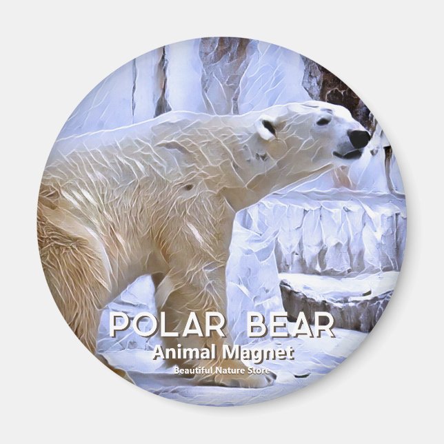 Isbjörn magnet (Framsidan)