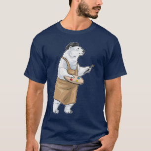 Isbjörn Målar Pensel Målar T Shirt