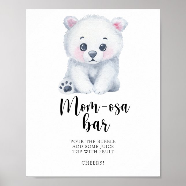 Isbjörn - Mamma-osa bar Poster (Framsidan)