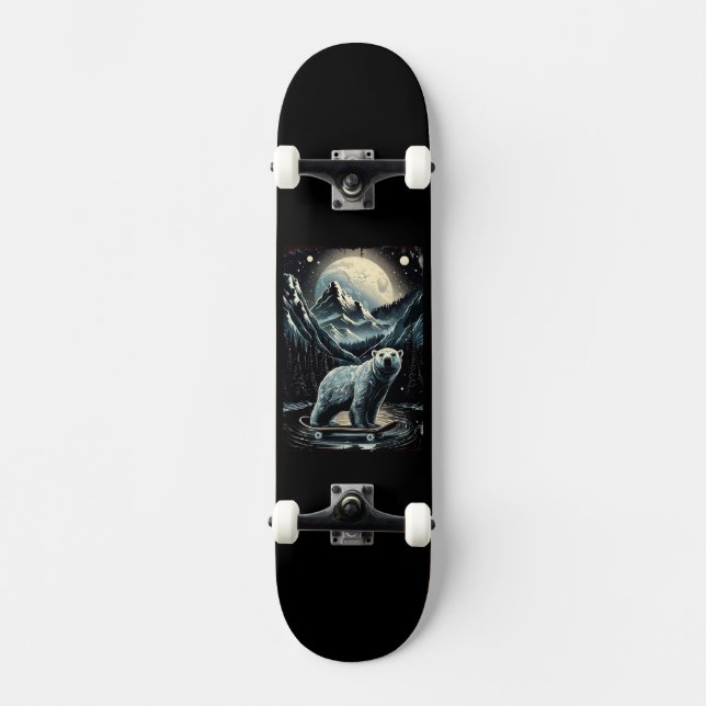 Isbjörn Mini Skateboard Bräda 18,5 Cm (Framsida)