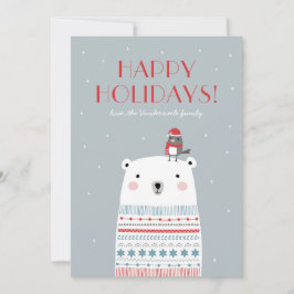 Isbjörn önskar julkort