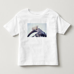 Isbjörn på toppen av en grönlandsval käke, t-shirt