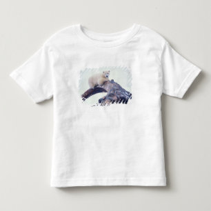 Isbjörn på toppen av en grönlandsval käke, t-shirt