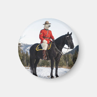 Isbjörn RCMP Korpral Till Häst Magnet