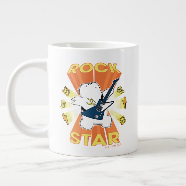 Isbjörn - Rockstjärna Jumbo Mugg (Vänster)