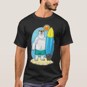 Isbjörn Strand Surfbräda Sommar T Shirt