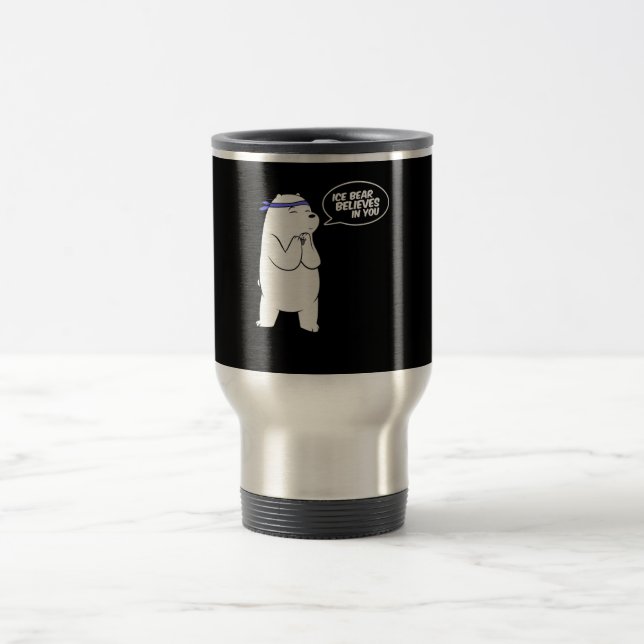 Isbjörn Tro i din Polar Bear Älskare Resemugg (Center)