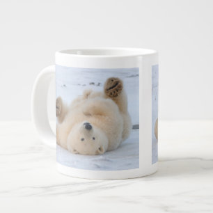 isbjörn, Ursus maritimus, unge rullar 3 Jumbo Mugg