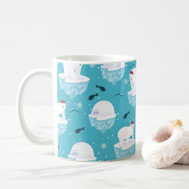 Isbjörnsfest Kaffemugg (Med munk)