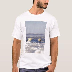 Isbjörnsungar som leker t-shirt