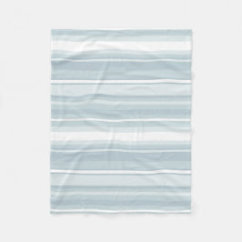 Isblå rand fleecefilt