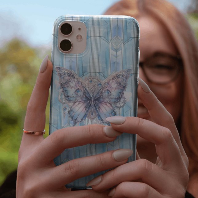 Isblå Steampunk Fjäril (Skapare uppladdad)