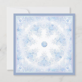 Isblåsnowflake Inbjudningar