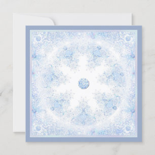 Isblåsnowflake Inbjudningar